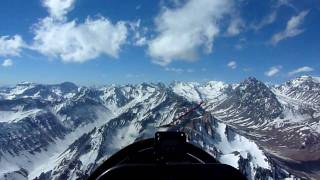 Moutain flying in a glider in Chile close to the Aconcagua Zweefvliegen in Chile bij de Aconcagua [upl. by Led841]