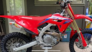 2023 CRF450R Pro Circuit T6 Slip On [upl. by Atiuqram189]