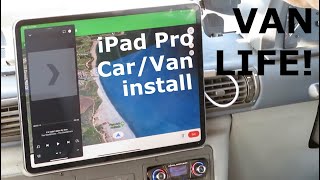 IPad Pro 129 dash install  How to use an iPad in your car or van [upl. by Amelus]