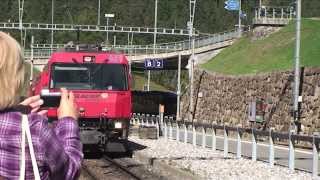 Onboard the Glacier Express from Tiefencastel to St Moritz Switzerland [upl. by Ahsieyt777]