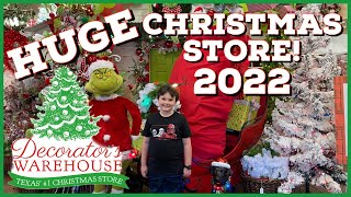 Decorators Warehouse Christmas 2022 Store Tour New Decorations amp Lights Huge Holiday Walkthrough [upl. by Nospmoht221]