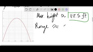 Projectile Motion A projectile is launched at a height of h feet above the ground at an angle of … [upl. by Eilsew]