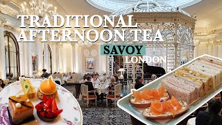 Stunning AFTERNOON TEA at Savoy  Best Afternoon Tea in London [upl. by Anibla]