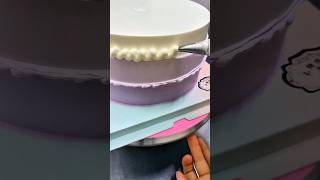 Butter Cream Cake Decorating Tutorial shorts cakeshorts shortsbeta cakeidea [upl. by Cacka]