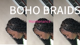 I GOT BOHO BRAIDSmaintenance  cost curls [upl. by Ruttger]