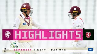 HIGHLIGHTS Banton and Rew score centuries as Somerset rack up 4407 on day one [upl. by Eilojne475]