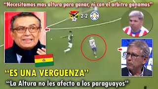 LLORAN PERIODISTAS BOLIVIANOS EXPLOTAN tras EMPATE con PARAGUAY VS BOLIVIA 22 HOY [upl. by Adekram]