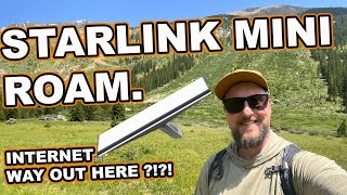 STARLINK MINI ROAM  Mobile Internet ANYWHERE My Van Satellite Internet [upl. by Atilef]