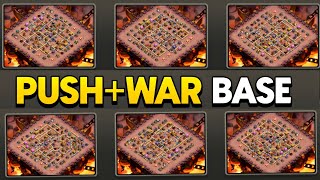 BEST 08 WAR PUSHING BASE  ANTI ROOT RIDER TH16 BASE  TH16 BEST WAR CWL LEGEND BASE WITH LINK [upl. by Aliwt]