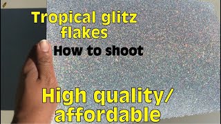 How to shoot flakes Tropical Glitz flakes   how I shoot the flakes [upl. by Mccurdy]