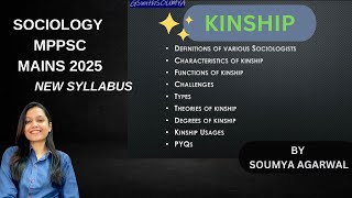 Kinship Usages  Degrees Types sociology mppsc [upl. by Bonilla]