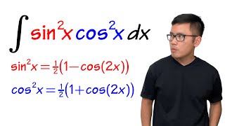 integral of sin2xcos2x calculus 2 [upl. by Noyerb]