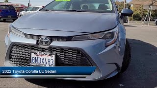 2022 Toyota Corolla LE Sedan Hanford Visalia Porterville Lemoore Tulare [upl. by Hnim]