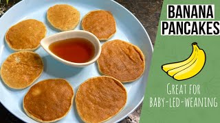 Banana Pancakes For Babies  3 Ingredients ONLY  Mini Pancakes  Baby Food [upl. by Ponce847]