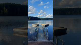 Its beautiful in Norway Nature rekax travel Oslo Sognsvann lake water photography shorts [upl. by Theall638]