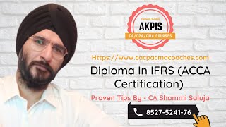 IFRS DIPLOMA  ACCA CERTIFICATE   Get Your Job After Completion with AKPIS [upl. by Ayekehs]