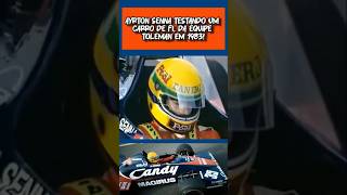 Primeiro teste de Ayrton Senna na Toleman bandf1 automobile corridaf1 racingdriver f1corrida [upl. by Ekihc]