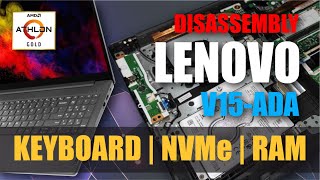 Cara Mengganti Keyboard Upgrade amp Disassembly  Lenovo V15ADA AMD Athlon Gold 3150U [upl. by Adrell863]