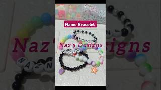 Name Bracelet making  Beads Bracelet shorts shortstrending shortsfeed [upl. by Emelin]