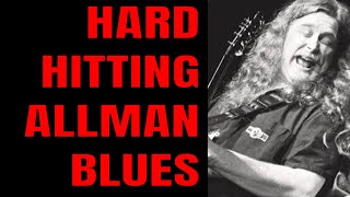 Hard Hitting Blues Rock Allman Brothers Style Backing Track B Minor [upl. by Royd306]