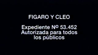 Figaro y cleo 1ªVersión VHS 1996 [upl. by Llenrap953]