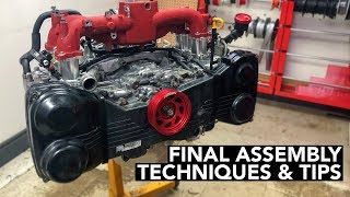 SUBARU Engine Rebuild  Long Block Assembly  Part 2 [upl. by Nileak]