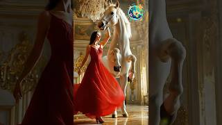 A woman fuses with a horse on AGT americagottalent agt magic talent shortshorse [upl. by Vlad]