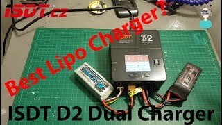 ISDT D2 200W 20A AC Dual Channel Output Smart Battery Balance Charger [upl. by Cyb]