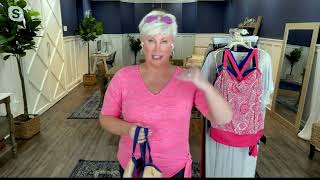 Kim Gravel x Swimsuits For All Bandeau Blouson Tankini with Tie on QVC [upl. by Nilyam]