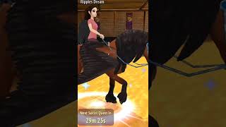 Horse riding tales Bay Friesian Pegasus edit shorts capcut horseridingtales [upl. by Darcie]