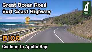 Australias most scenic road Driving the Great Ocean Road – Geelong to Apollo Bay 4K [upl. by Nirda]