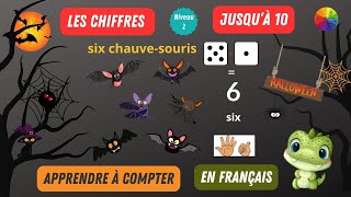 HALLOWEEN  Leçon  Apprendre les chiffres et à compter en français Niveau 2 avec Ali lalligator [upl. by Maggee]