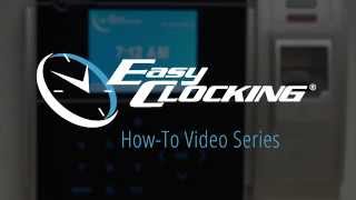 Easy Clocking How To Video Series How To Enroll A Fingerprint On EC 500 Timeclock [upl. by Nonnag362]