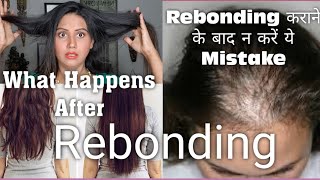 Rebonding Hair Care Tips Rebonding Hair Treatment Precautions  Mamta Sachdeva [upl. by Jemmie435]