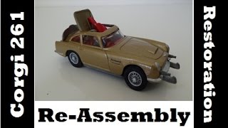 Corgi 261 James Bond Aston Martin DB5 Restoration  Part 3 [upl. by Hufnagel]