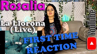 First Time Reaction to Rosalía  La Llorona live [upl. by Parcel]