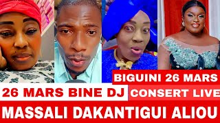 MASSALI 26 MARS BIGUINI CONSERT LIVE BINE DJ [upl. by Anelhtac55]