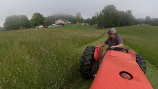 Starting on 1st Cut Hay Old School Mowing [upl. by Berte]