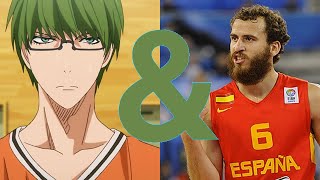 HALFCOURT SHOT 🏀✈️  Midorima Shintaro amp Sergio Rodriguez Kuroko no Basket Vs NBA [upl. by Enak68]