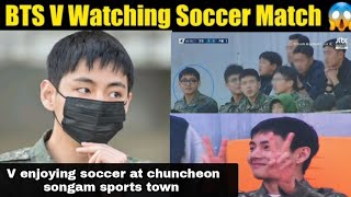 FULL VIDEO  V enjoying soccer at chuncheon songam sports town 😁 [upl. by Anne]