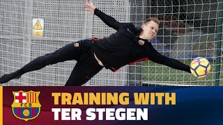 Training with MarcAndré ter Stegen [upl. by Dwyer]