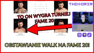 Fame mma 20  Typowanie wyników walk Finał Ferrari vs Polak DON KASJO BOXDEL DARO LEW XAYOO [upl. by Rellim]