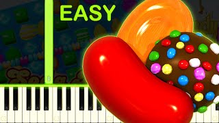 CANDY CRUSH SAGA THEME  EASY Piano Tutorial [upl. by Ekoorb]