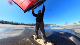 Testing 3 meter Starboard Airush wing with the WINDCARVER [upl. by Gruber]