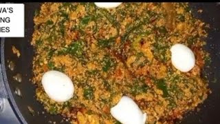 Making your delicious palava sauce the Ghanaian way Agushie stew [upl. by Airotna]