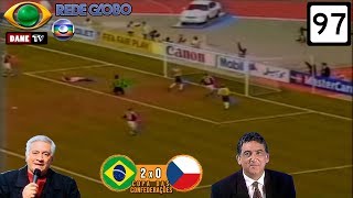 Copa das Confederações 1997  Brasil 2x0 República Tcheca [upl. by Eiramyelhsa]