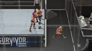 WWE SMACKDOWN SASHA BANKS VS CARMELLA VS ALEXA BLISS [upl. by Adda]