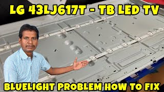 LG 43LJ617T TB LED TV BACKLIGHT HOW TO FIX [upl. by Emmie]