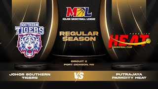 ENG MBL Regular Season 2024  G11  Johor Southern Tigers vs Putrajaya Parkcity Heat [upl. by Limhaj]