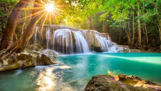 relaxing sleep music for babies with nature sounds waterfall sounds soothing music for babies [upl. by Dnalerb]